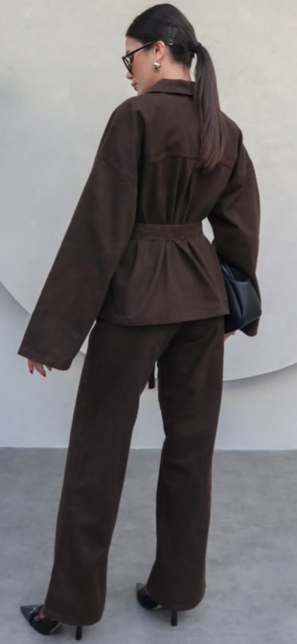 Ensemble en jean Marron